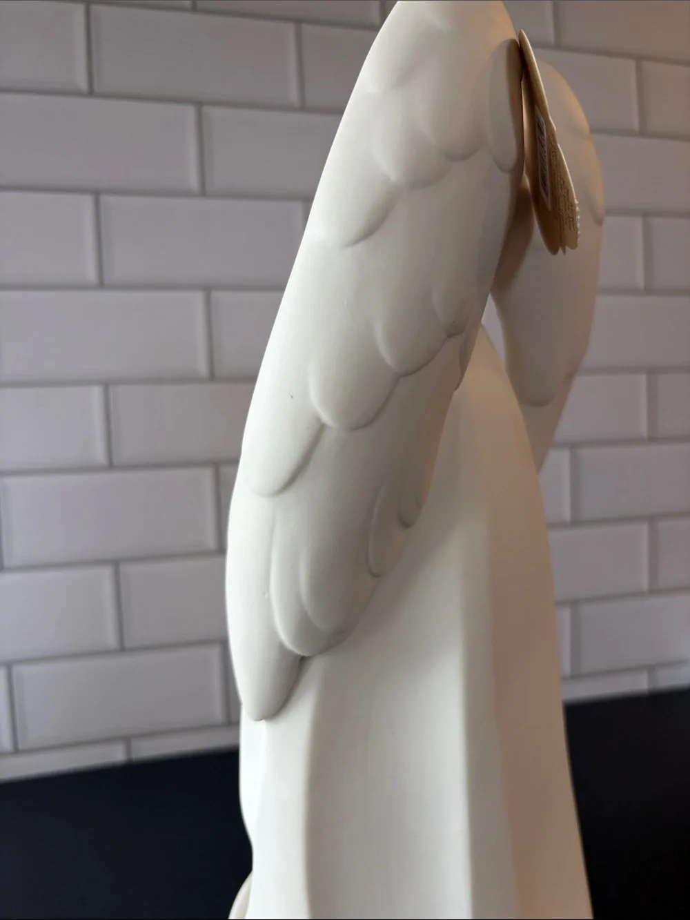 Hallmark White and Gold Ceramic Angel Nativity Lantern